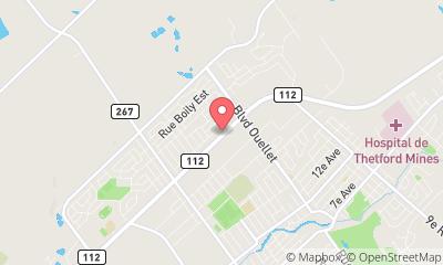 map, Club Piscine Super Fitness - Thetford Mines