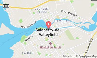 map, Kayak Valleyfield