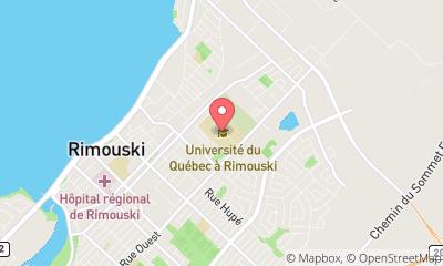 map, University of Quebec at Rimouski