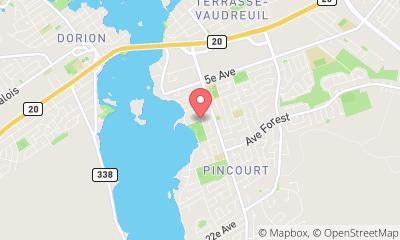 map, Club de Tennis Pincourt