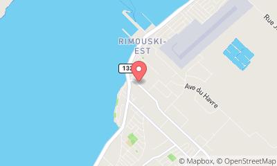map, Bouclair Rimouski, QC