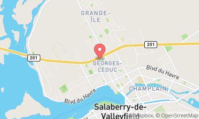 map, Club Voyages Tourbec-Lapointe