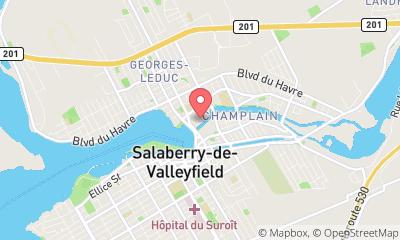 map, cinema 7 Valleyfield