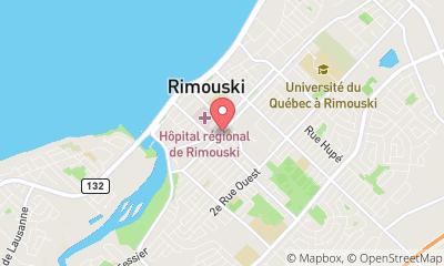 map, Pro-Jeune Est Rimouski