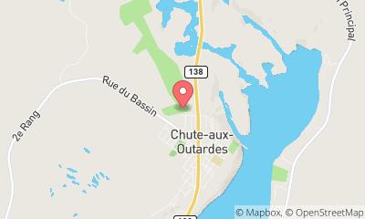 map, Club de golf Chute-aux-Outardes
