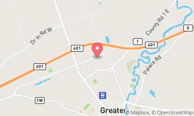 map, Napanee Karate Club