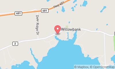 map, Spencer's Cottages & Boat Rentals