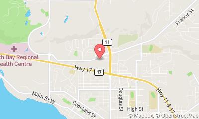 map, Hampton Inn by Hilton North Bay