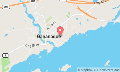 map, Gananoque Curling Club