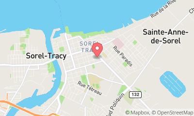 map, Piscines Sorel Inc