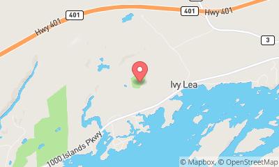 map, 1000 Islands / Ivy Lea KOA Holiday