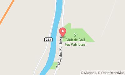 map, Club de Golf les Patriotes