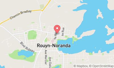 map, Club de Curling de Noranda