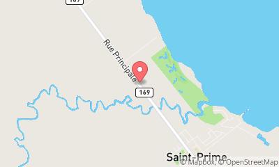 map, Club de Golf de St-Prime sur le Lac-Saint-Jean