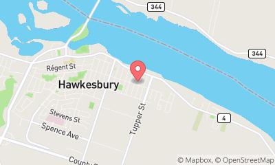 map, Olympia Bowl Hawkesbury