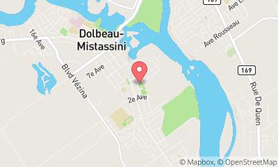 map, Sports Complex De Dolbeau-Mistassini