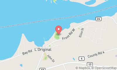 map, L'Orignal Campground