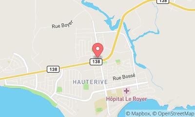 map, Caisse Desjardins de Manic-Outardes