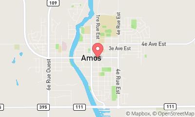 map, Familiprix Extra - C Viens, M Ahern, K Blanchette et G Lamarre